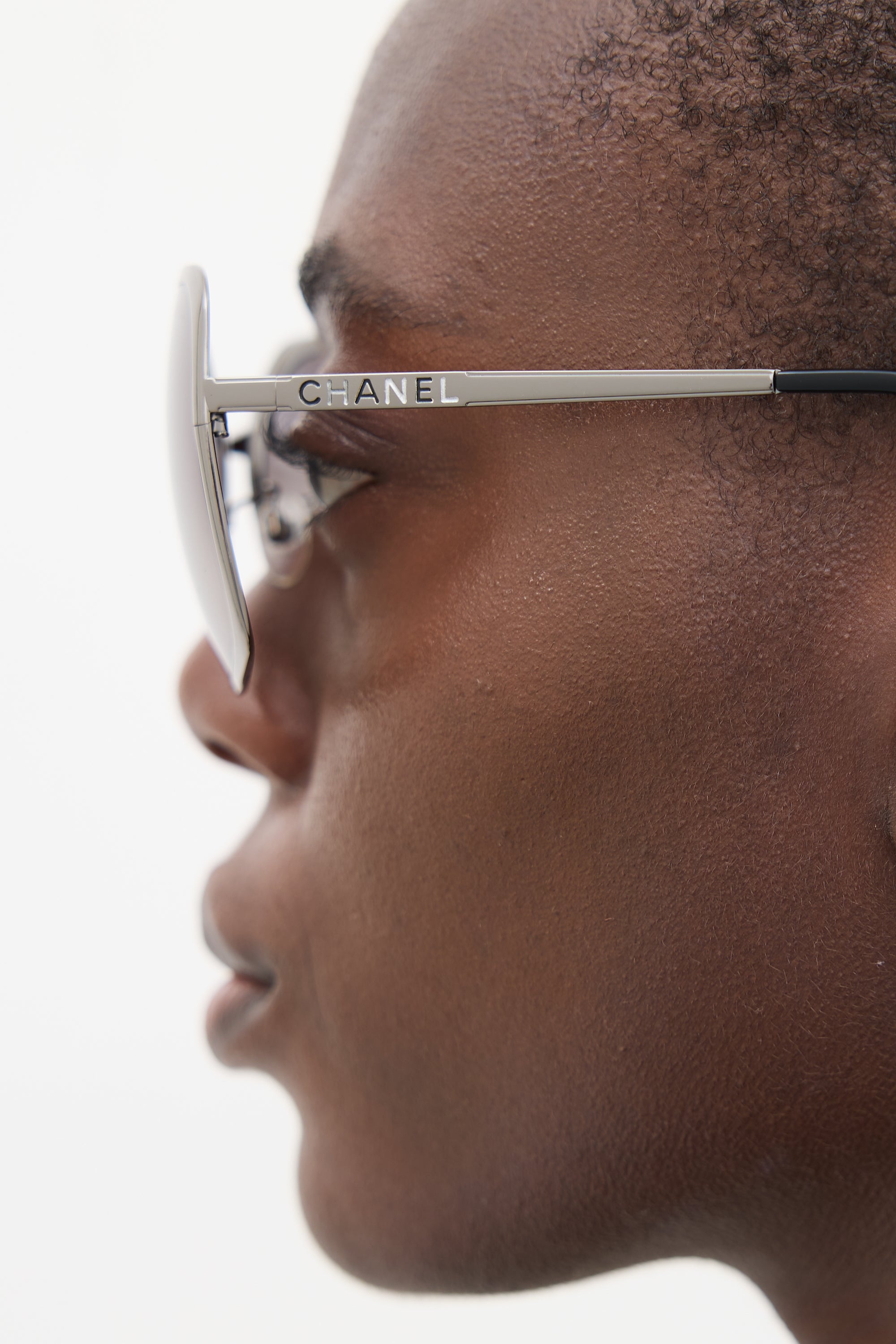 Chanel Silver 4176-A Square Sunglasses