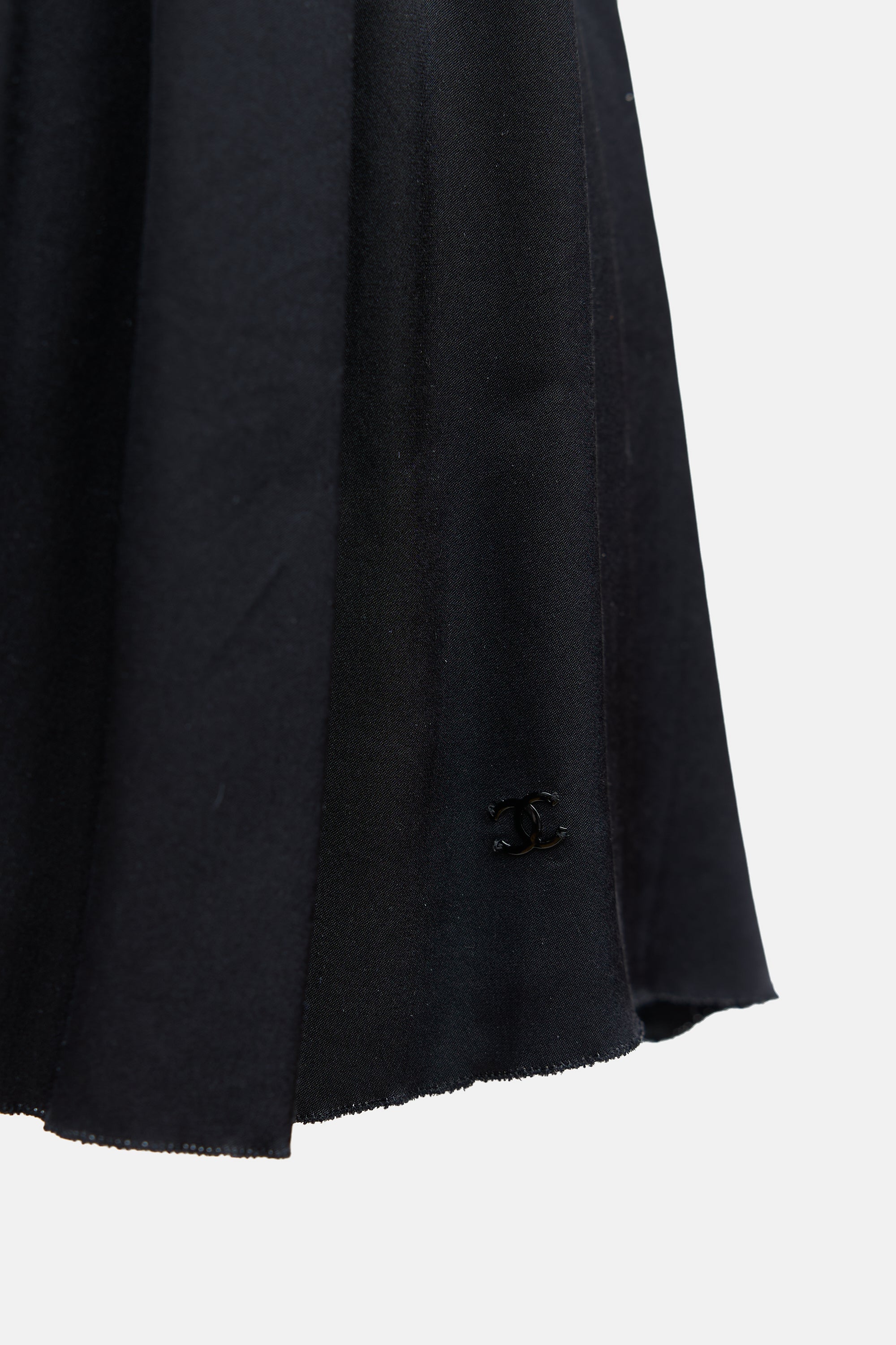 Chanel Fall 2005 Black Silk Smocked Top