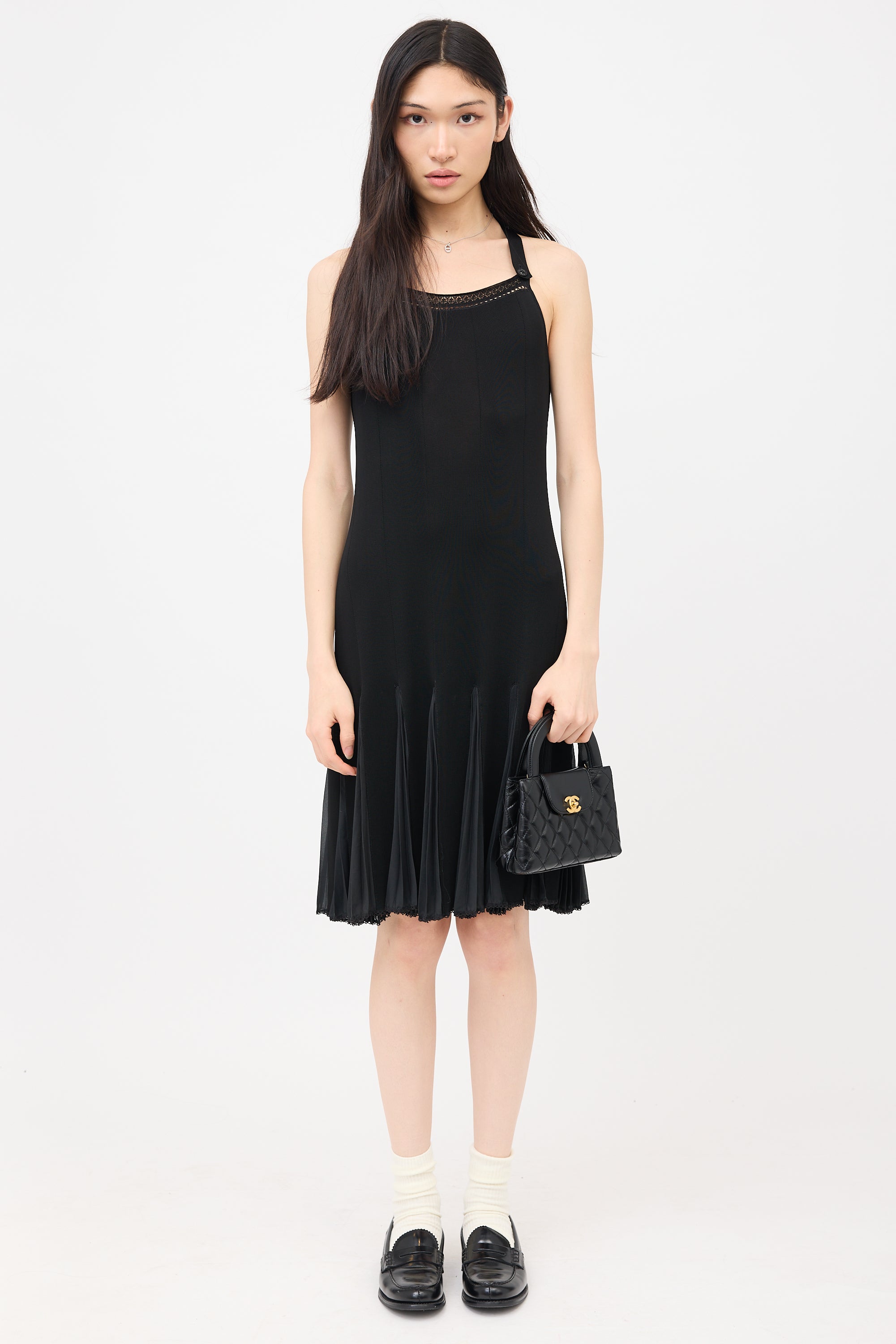 Chanel Spring 2004 Pleated Dress