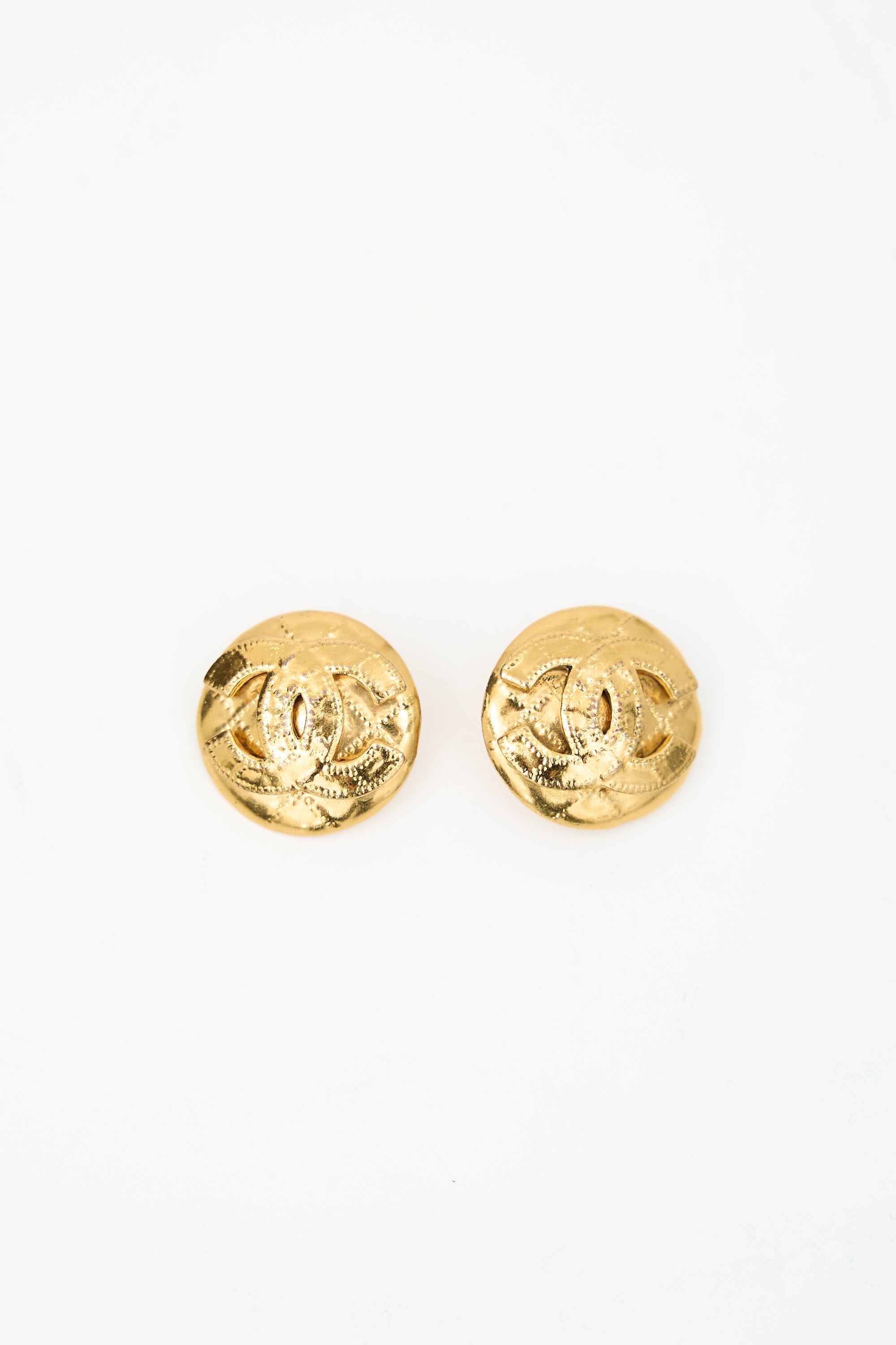 Chanel Spring 1994 CC Clip-On Earrings