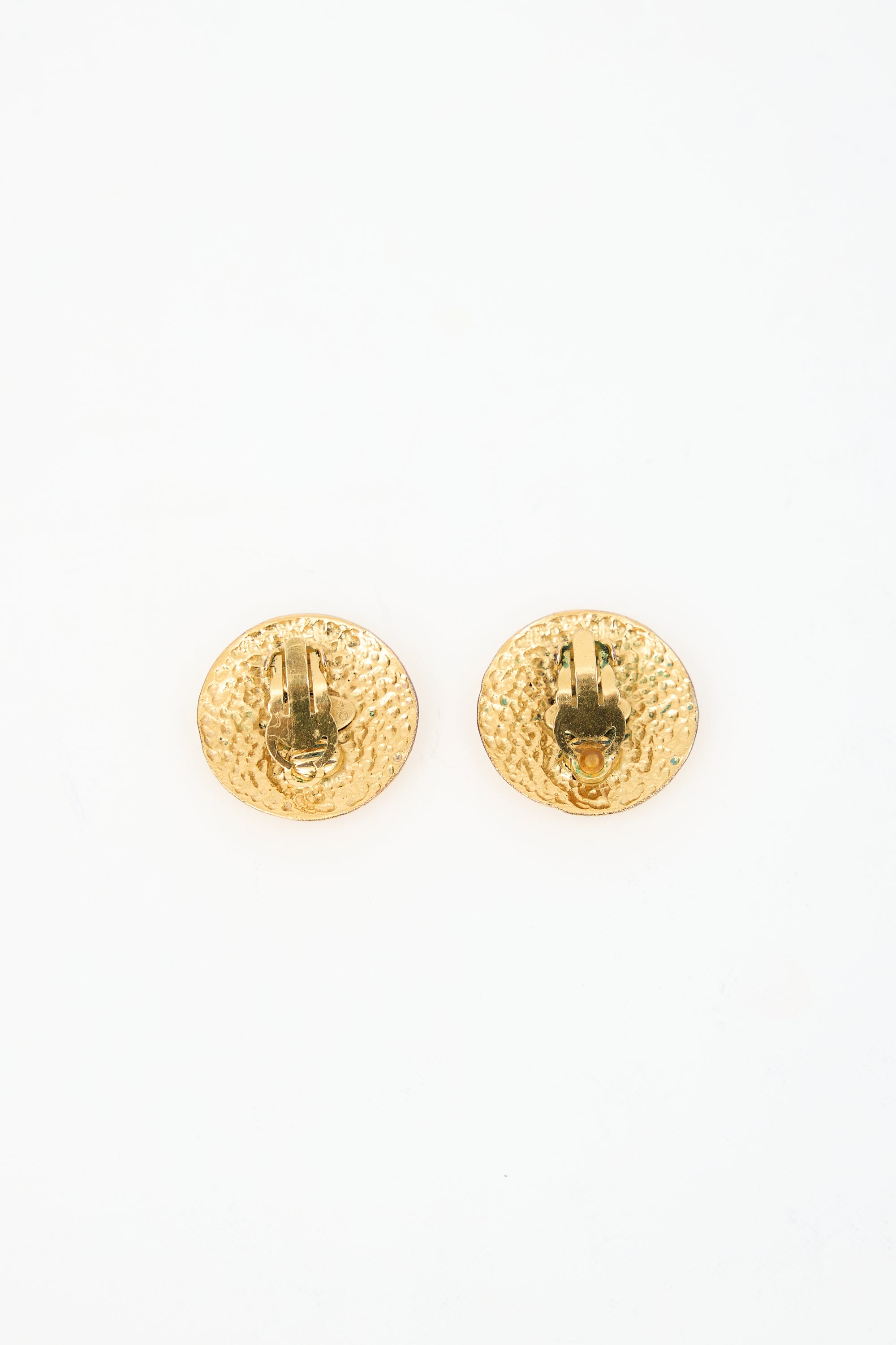 Chanel Spring 1994 CC Clip-On Earrings