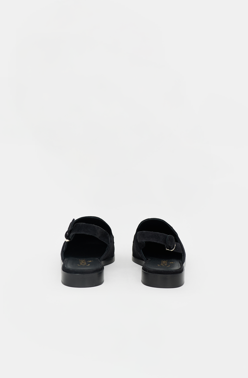 Chanel Suede CC Slingback Mule