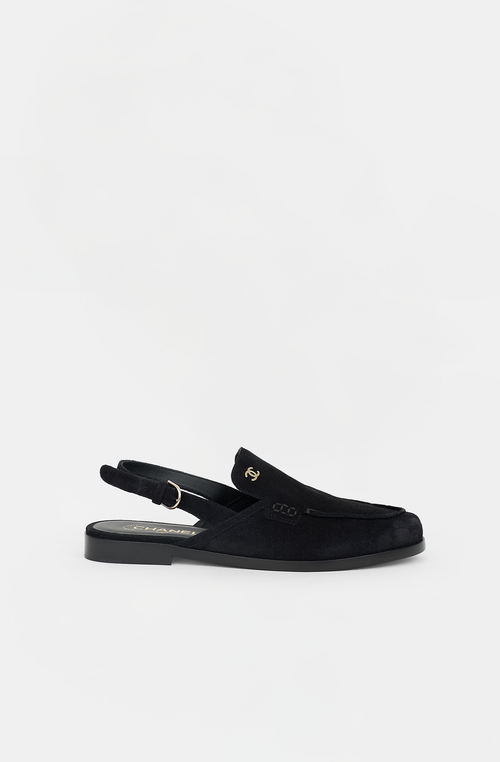 Chanel Suede CC Slingback Mule