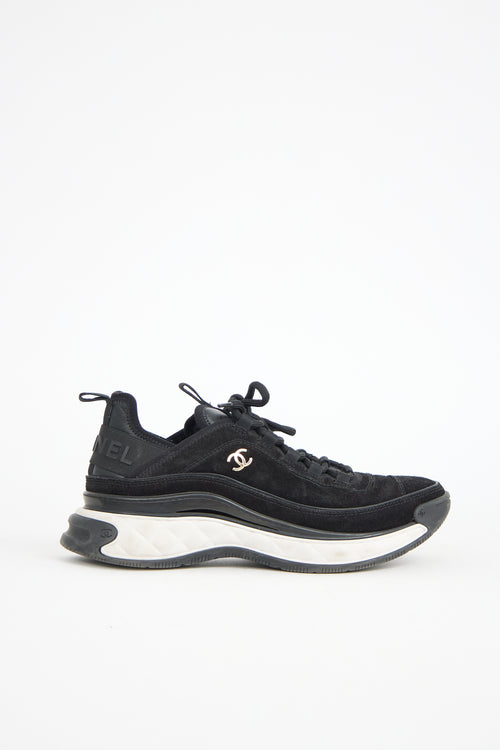 Chanel Suede CC Sneaker