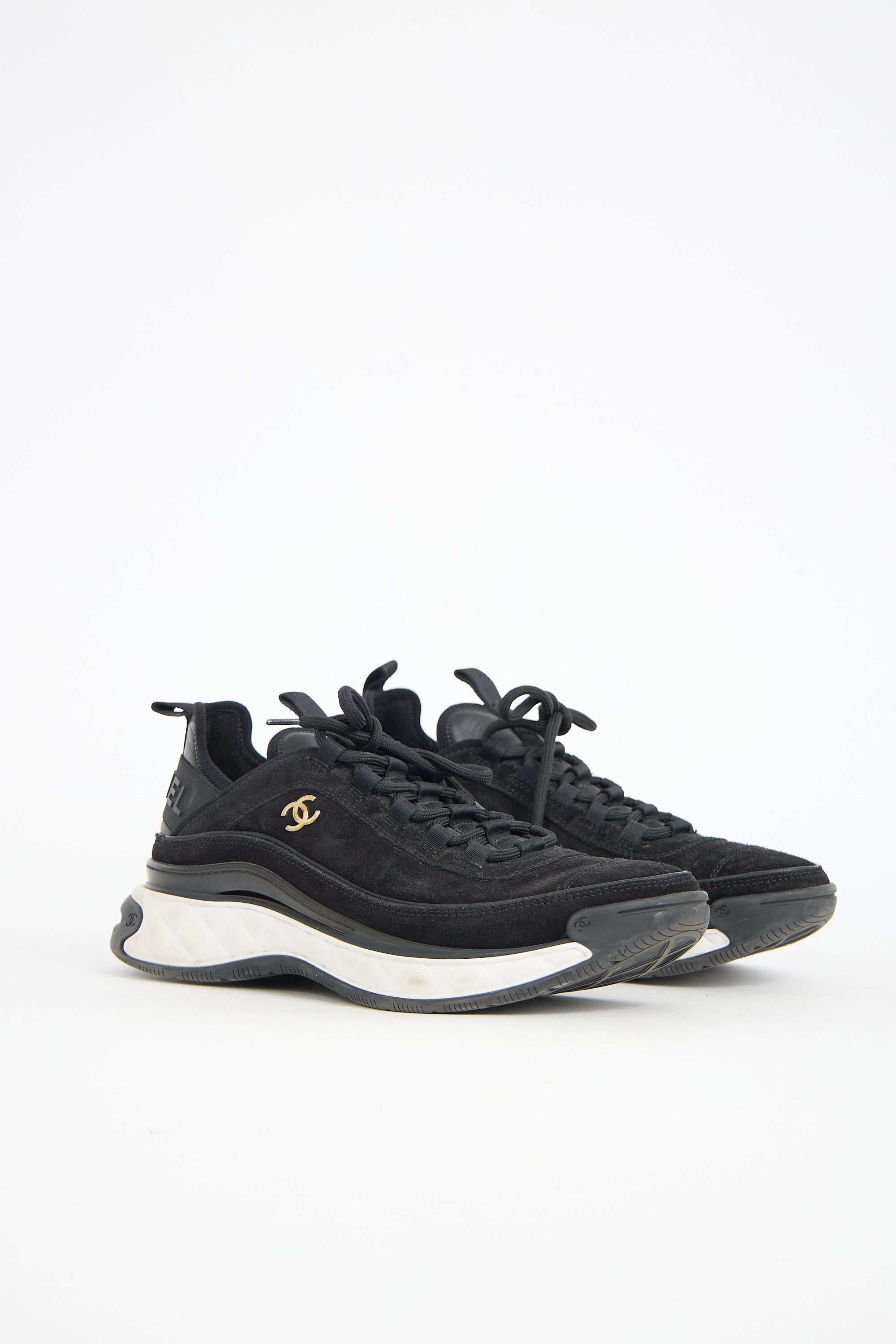Chanel Suede CC Sneaker