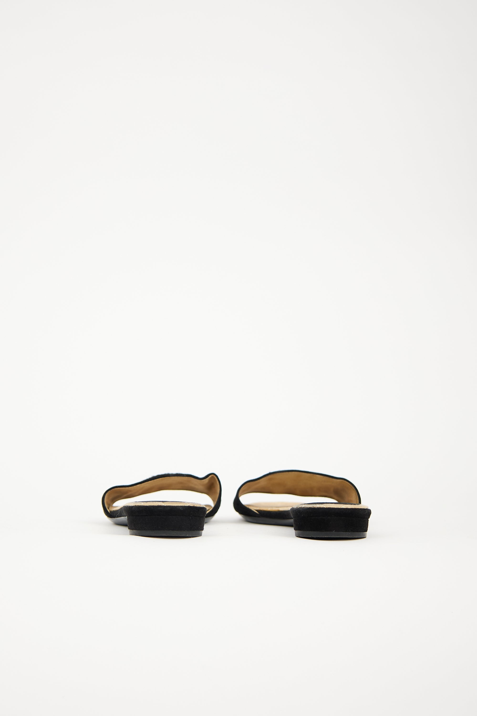 Chanel Suede & Terry CC Slide