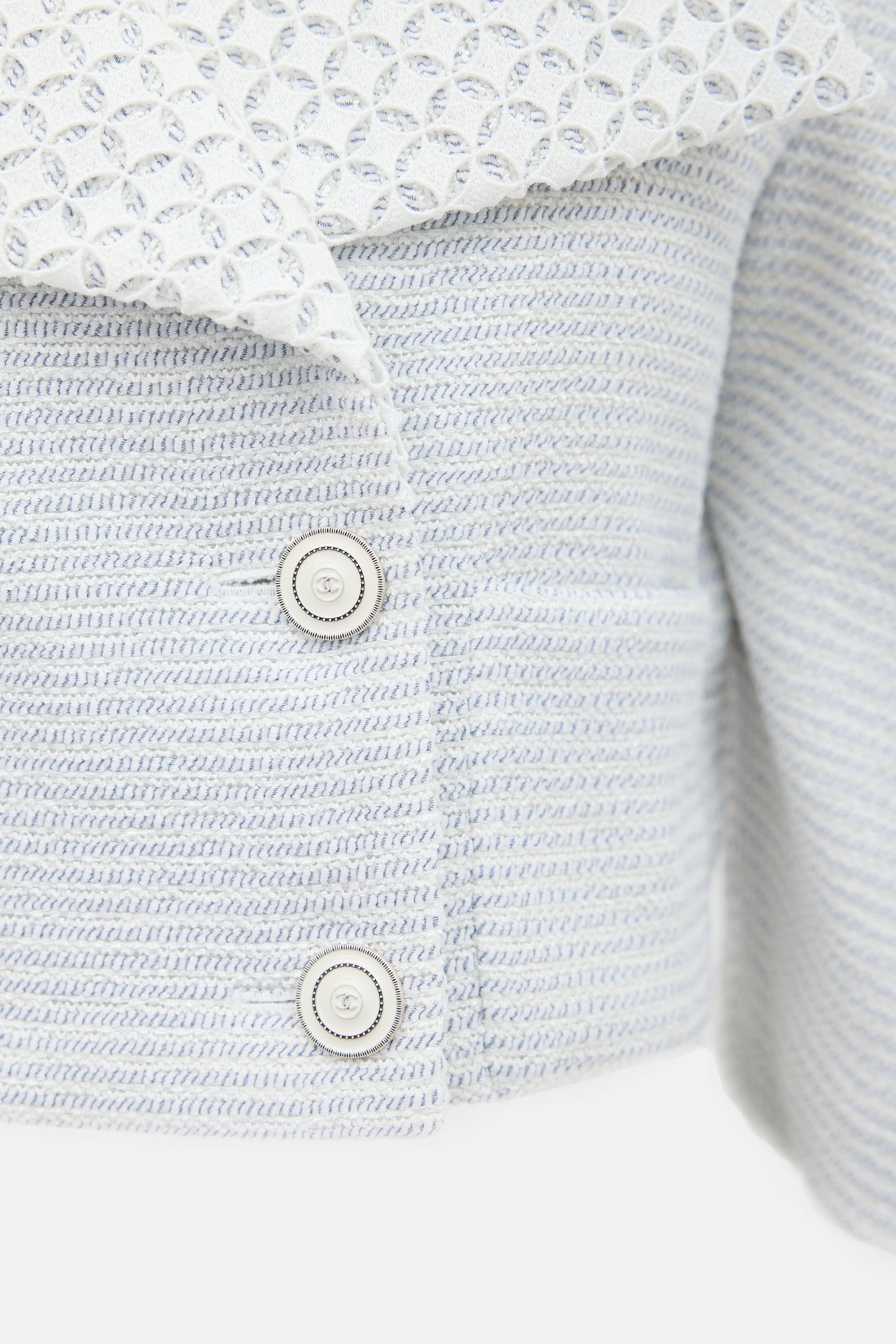 Chanel Tweed Eyelet Co-Ord Set