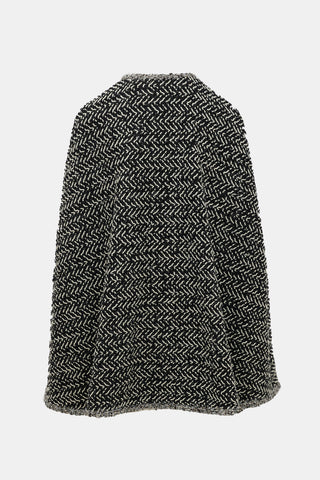 Chanel Tweed Patterned Cape