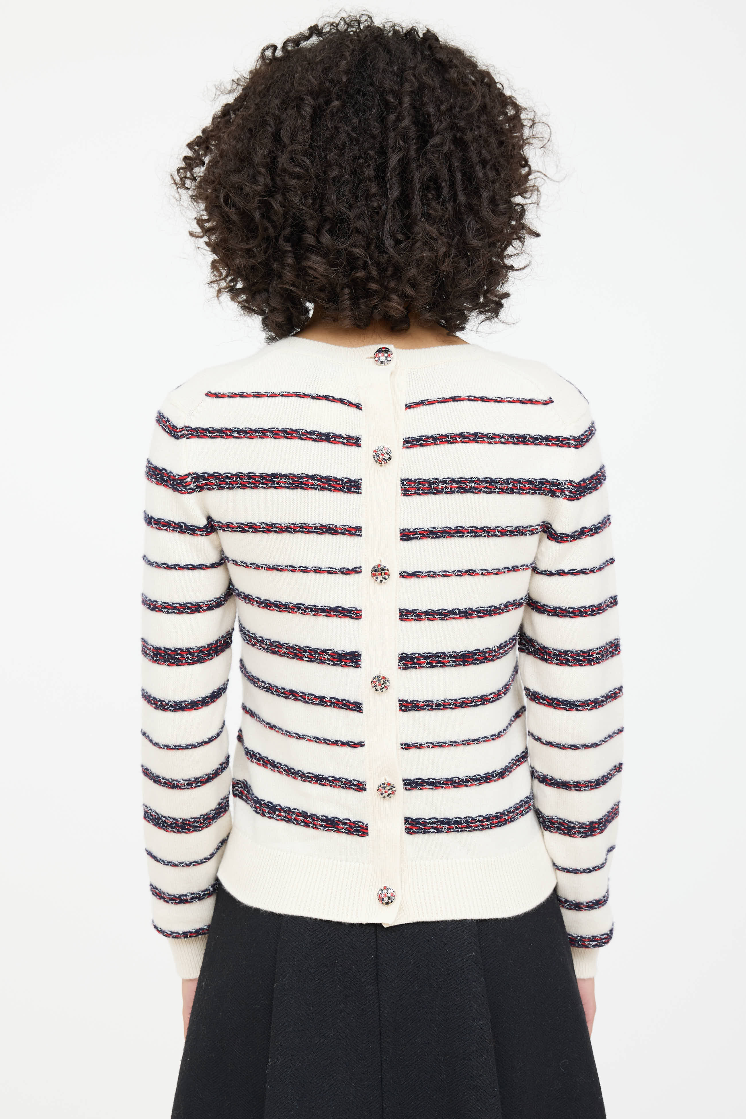 Chanel Spring 2020 Cashmere Knit Striped Sweater