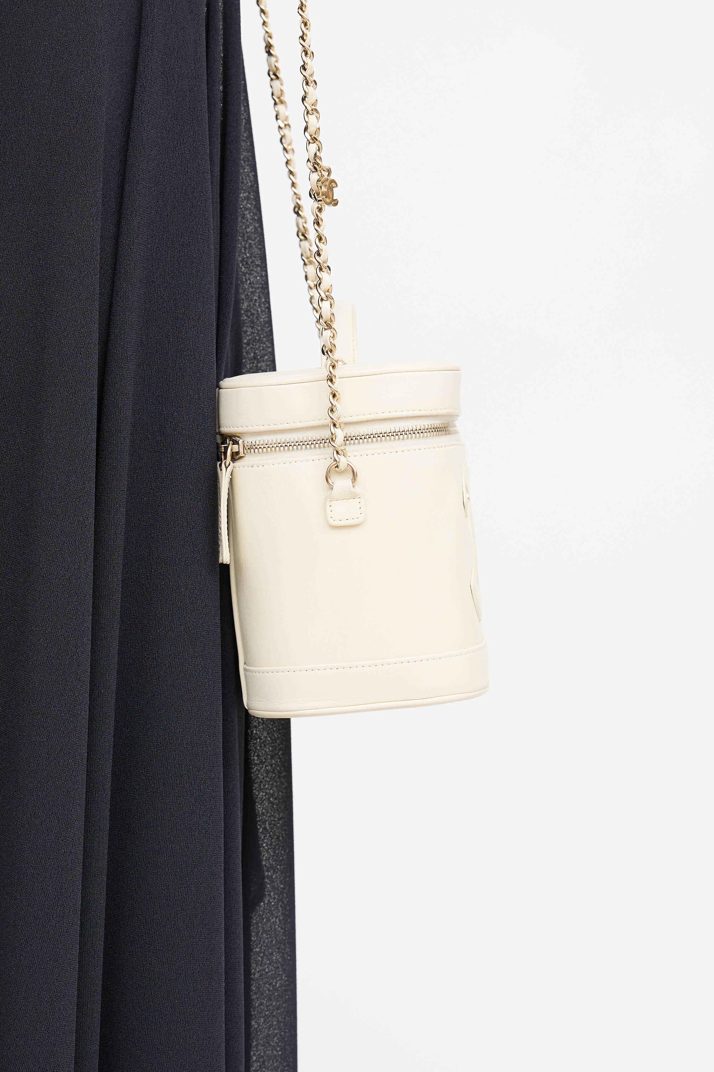 Chanel 2019 Leather CC Mania Vanity Case