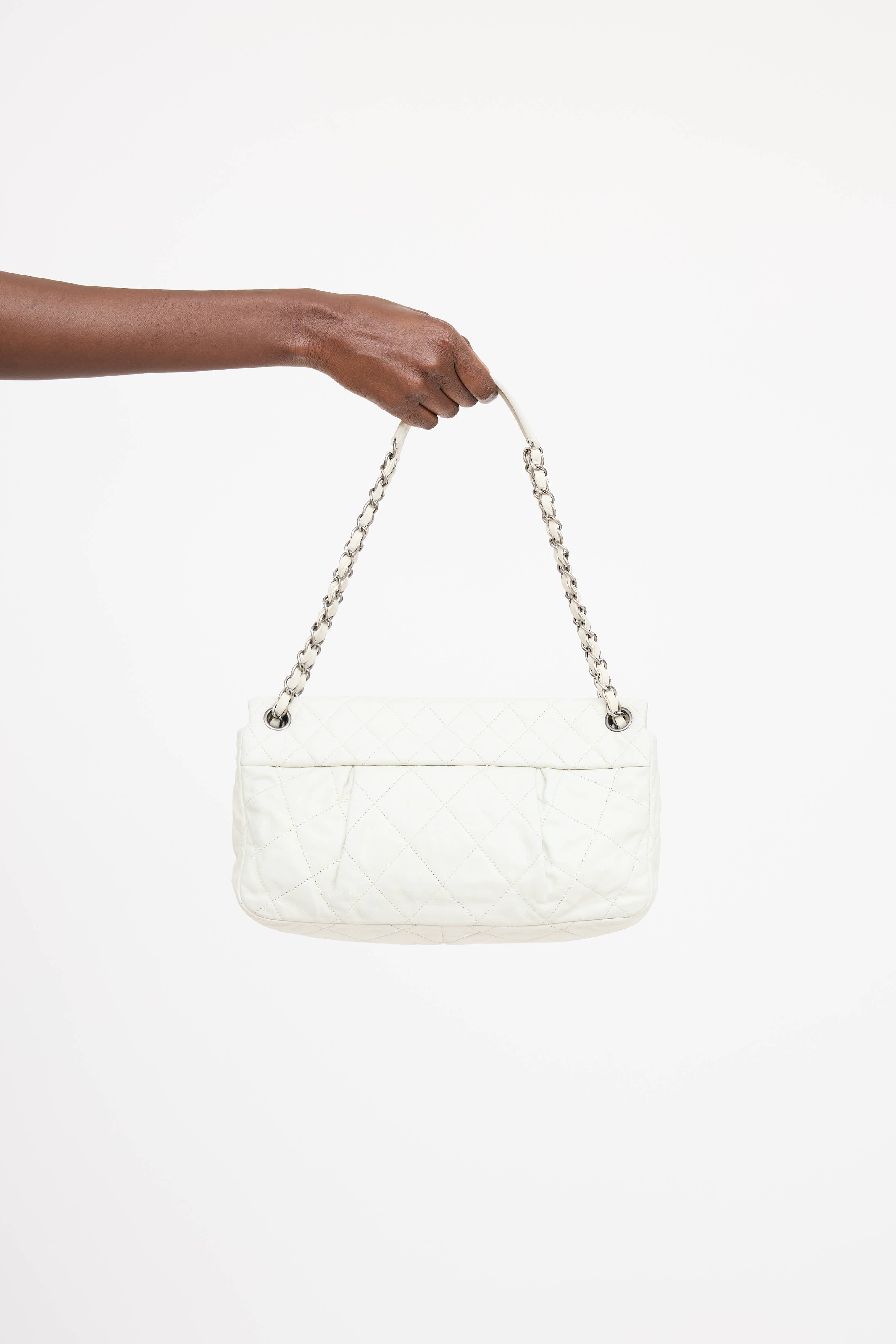 Chanel 2010 Leather Coco Pleats Bag