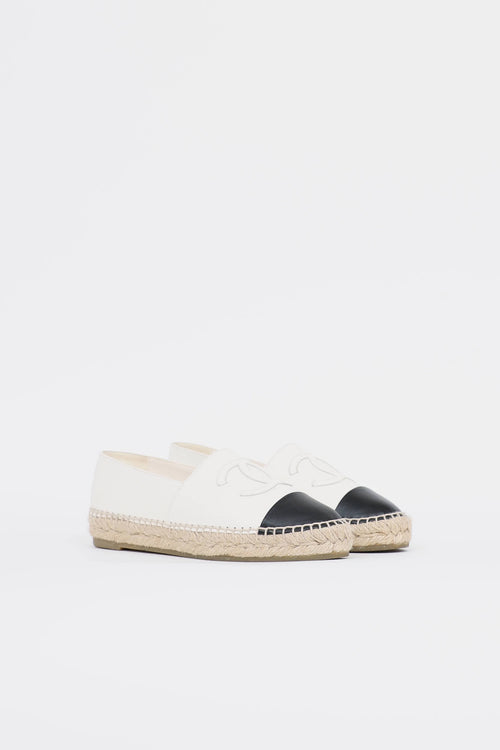 Chanel Leather CC Espadrille Flat