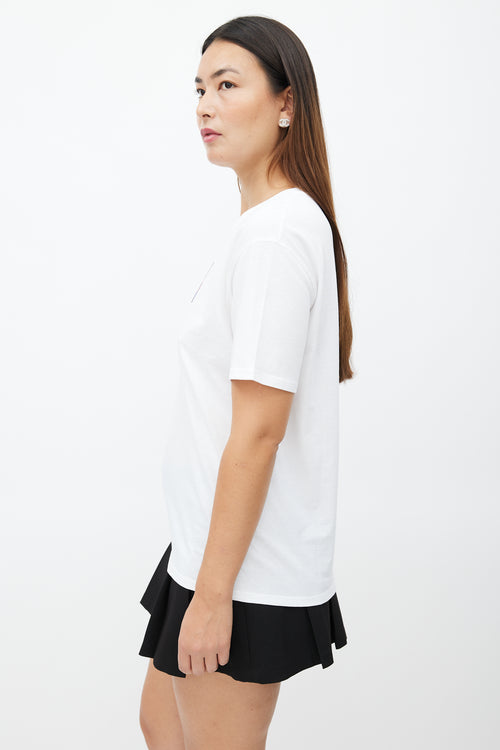 Chanel White & Multi Sequin T-Shirt