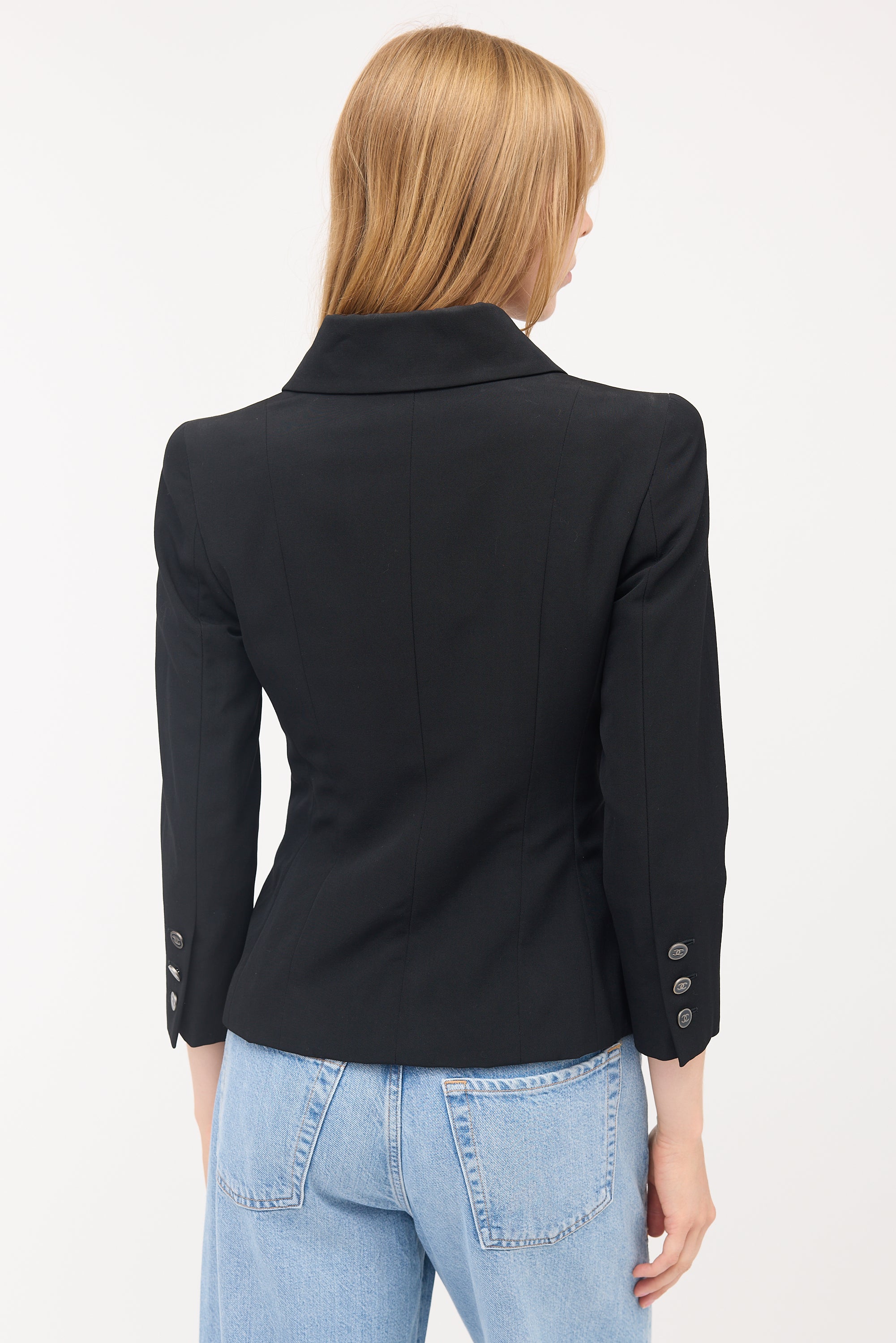 Chanel Wool CC Button Jacket