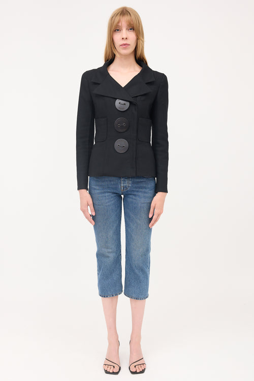 Chanel FW 2002 Wool Button Jacket