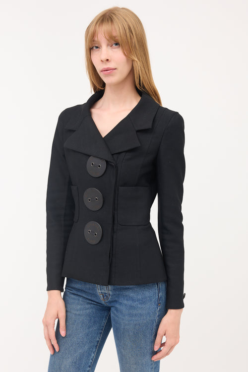 Chanel FW 2002 Wool Button Jacket