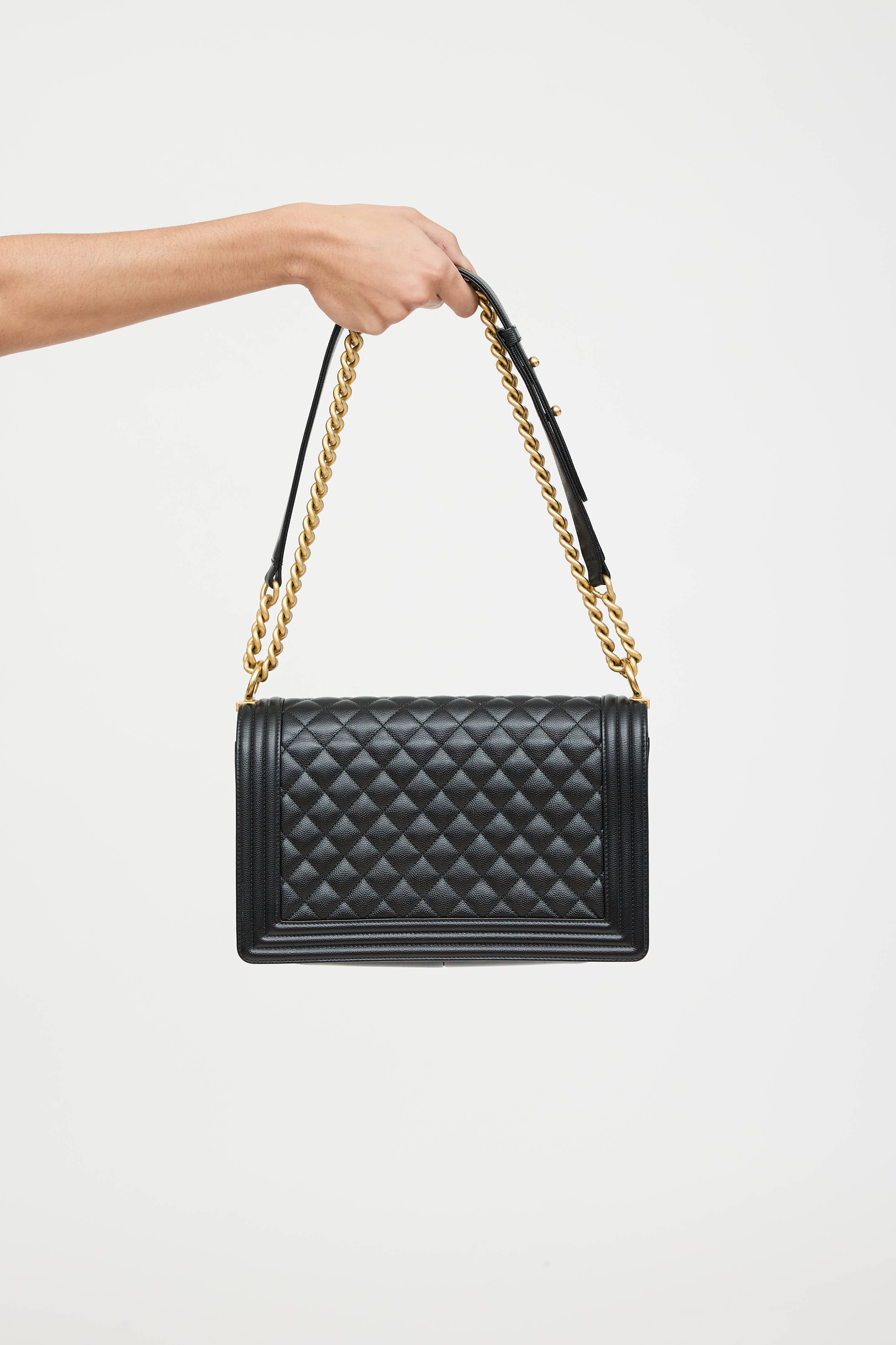 Chanel 2016 Medium Caviar Boy Bag
