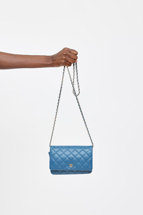 Chanel 2017 Quilted Leather Wallet on Chain Bag