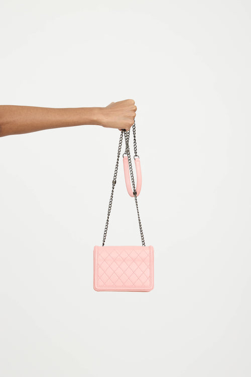Chanel 2013 Leather Mini Boy Brick Bag