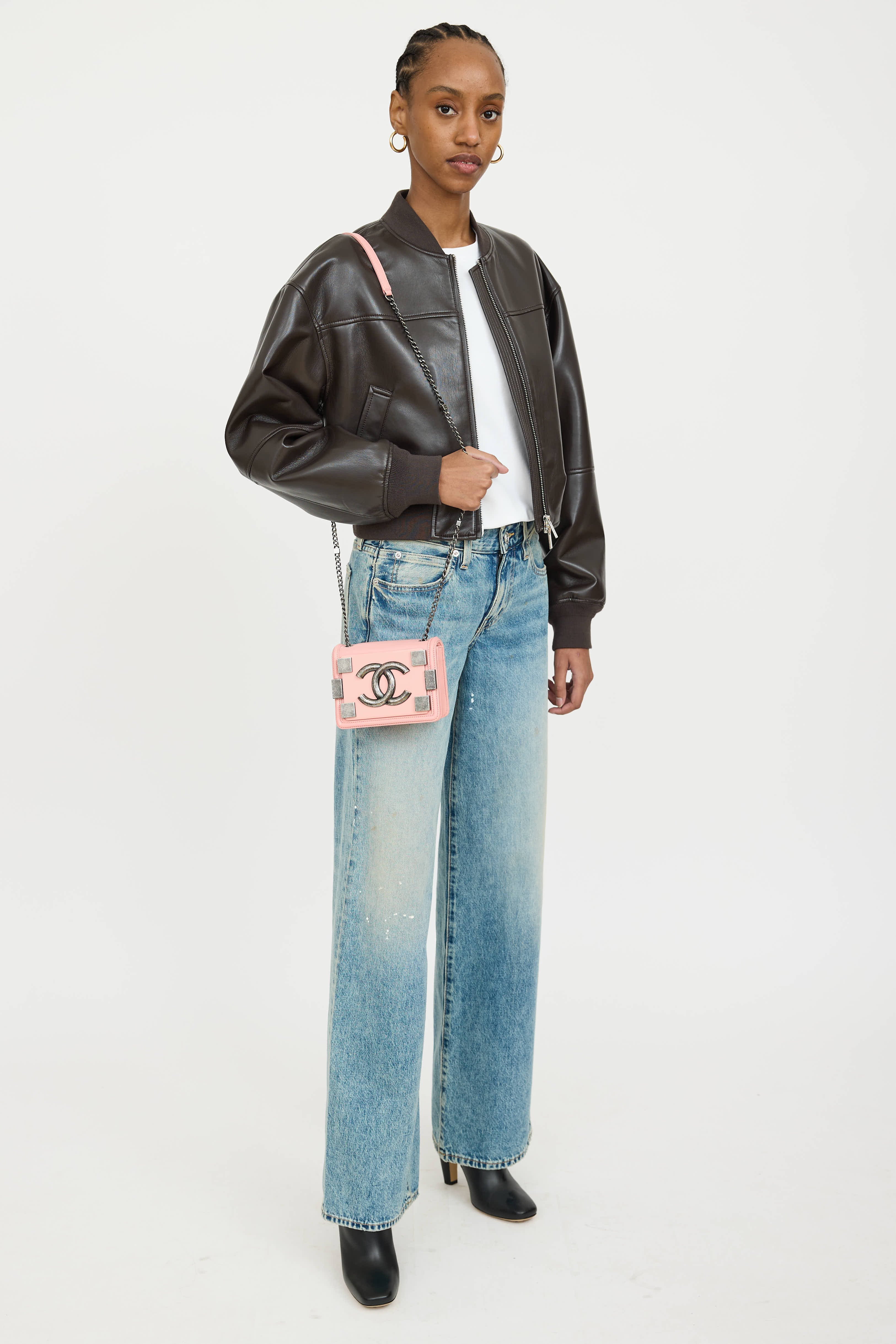 Chanel 2013 Leather Mini Boy Brick Bag