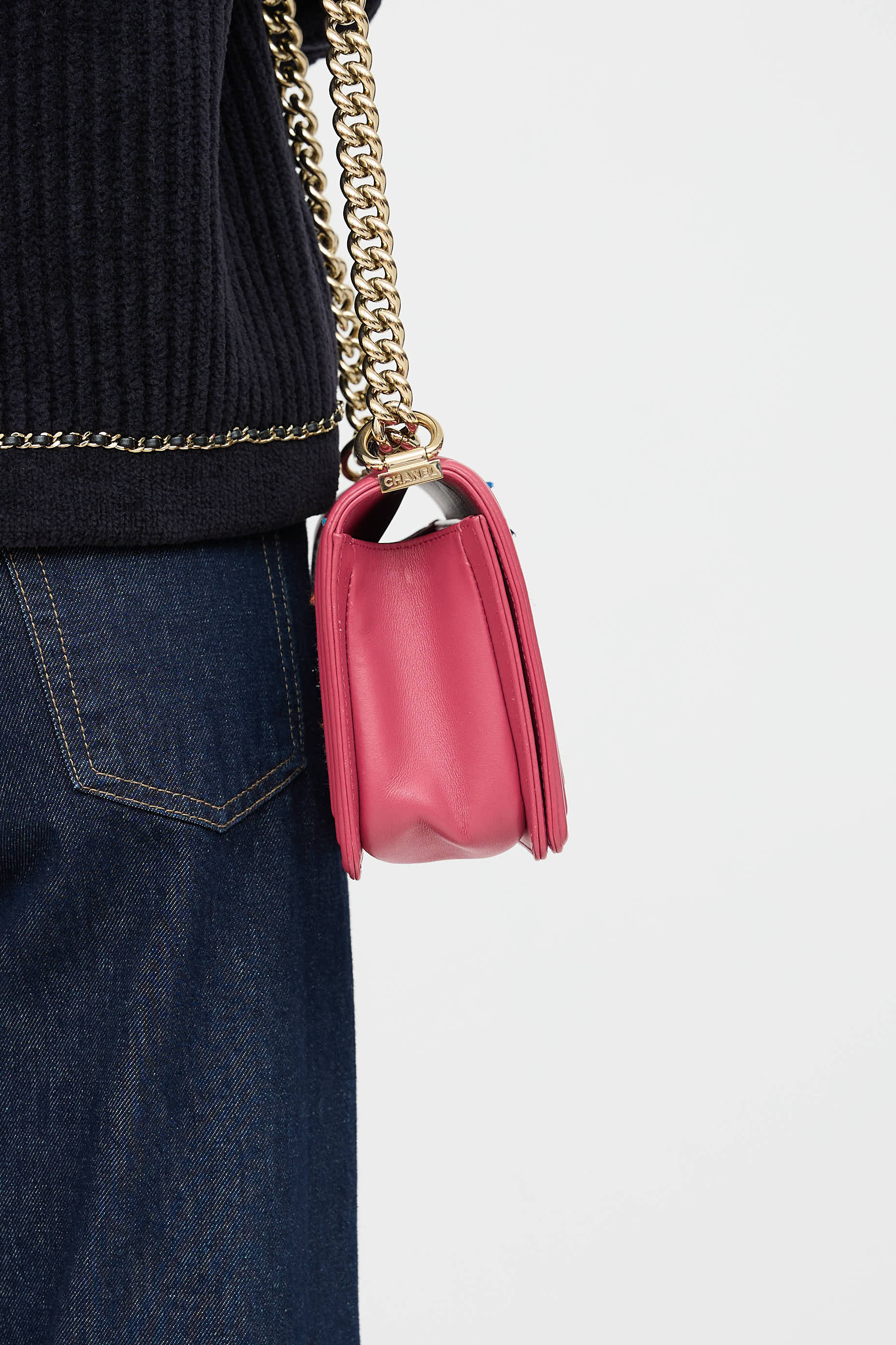 Chanel 2025 Medium Tweed Boy Bag