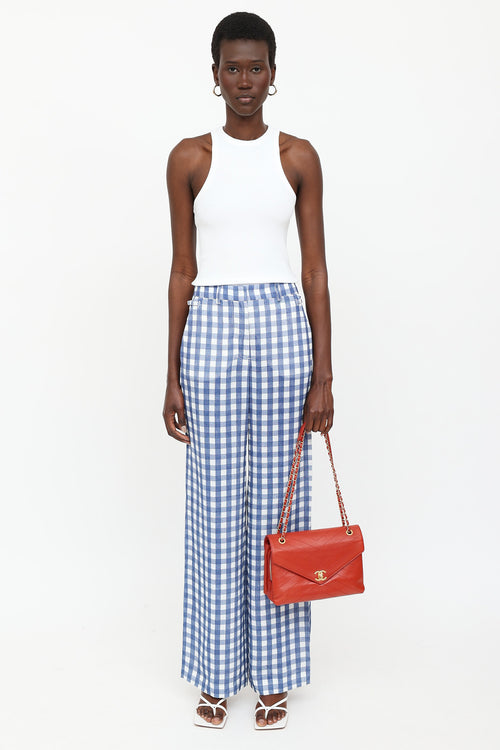 Chanel 2018 Medium Coco Chevron Envelope Flap Bag