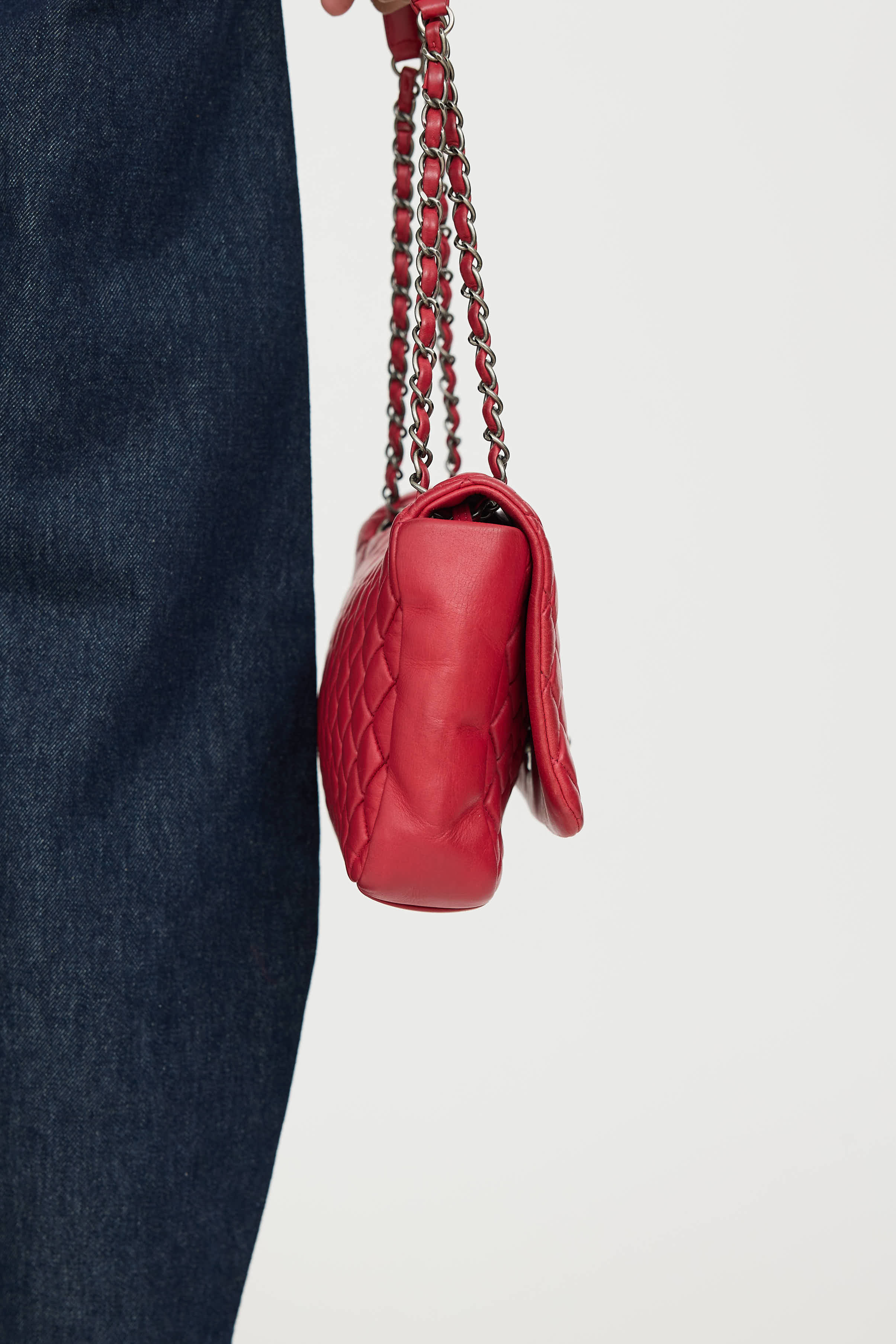 Chanel 2012 Leather Bubble Flap Quilted Bag
