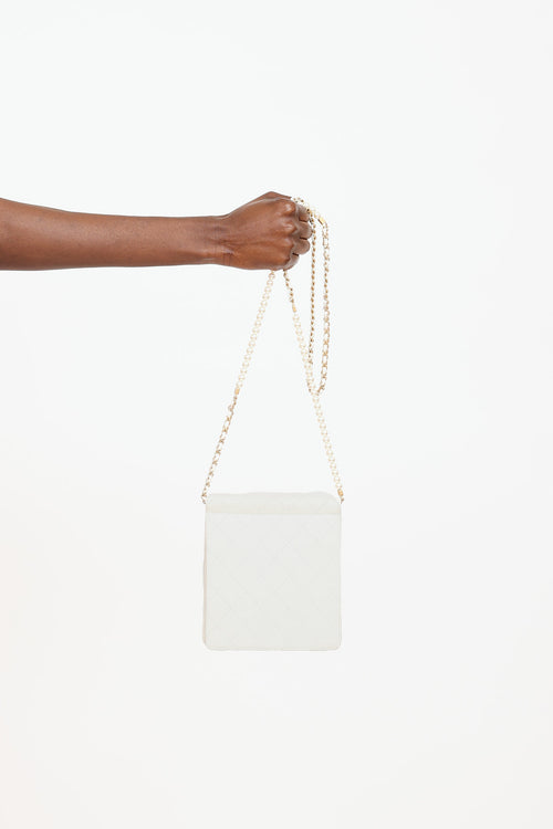 Chanel 2019 Vertical Pearl Flap Bag