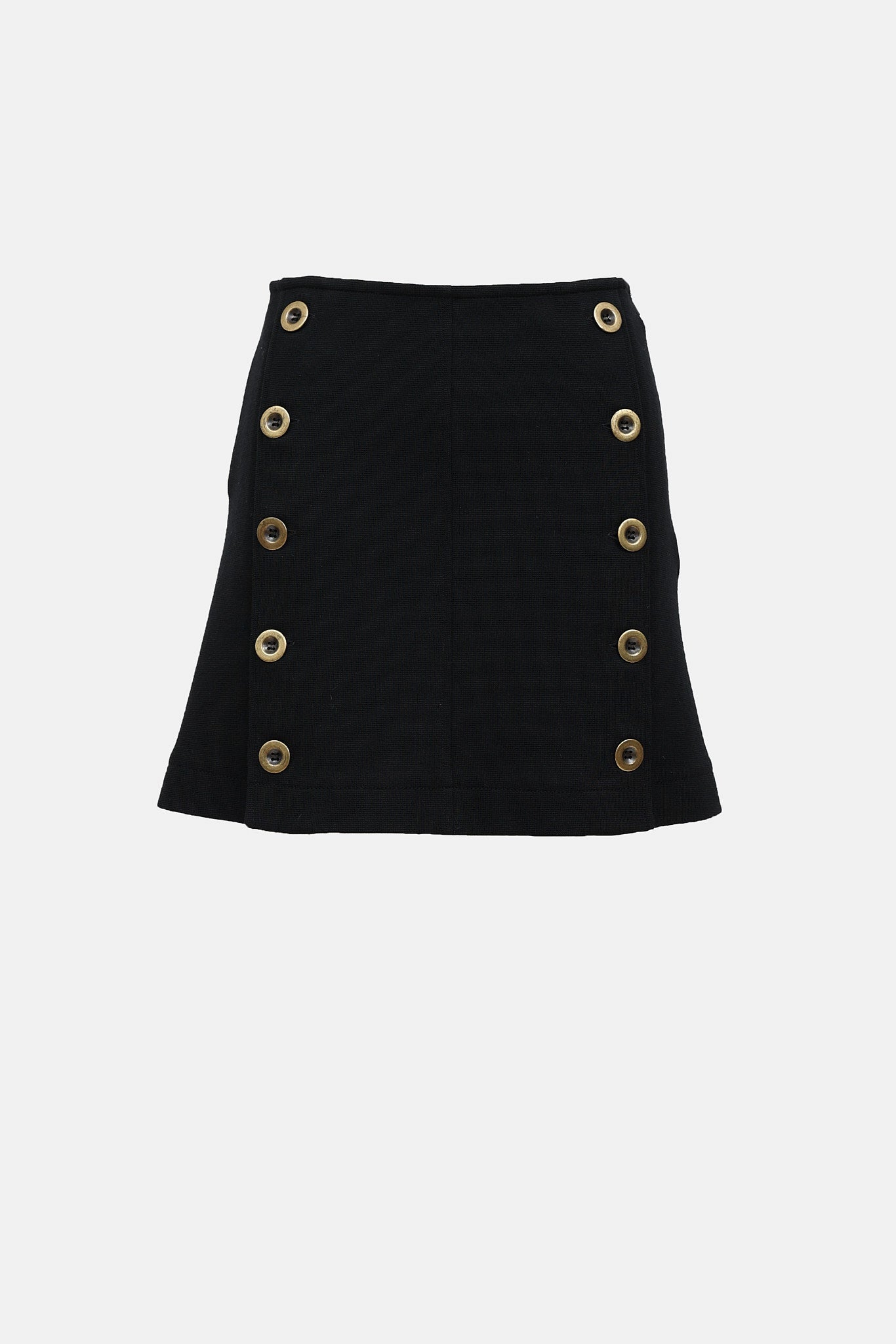 Chloé Wool Buttoned Knit Skirt