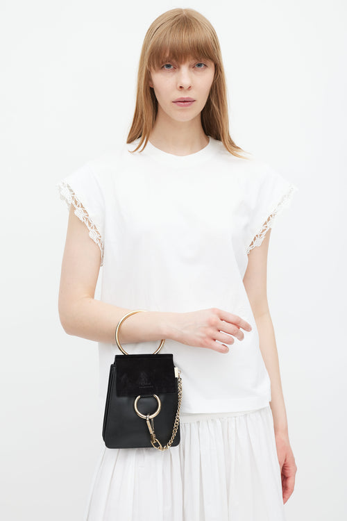 Chloé Black & Gold Faye Leather Bag