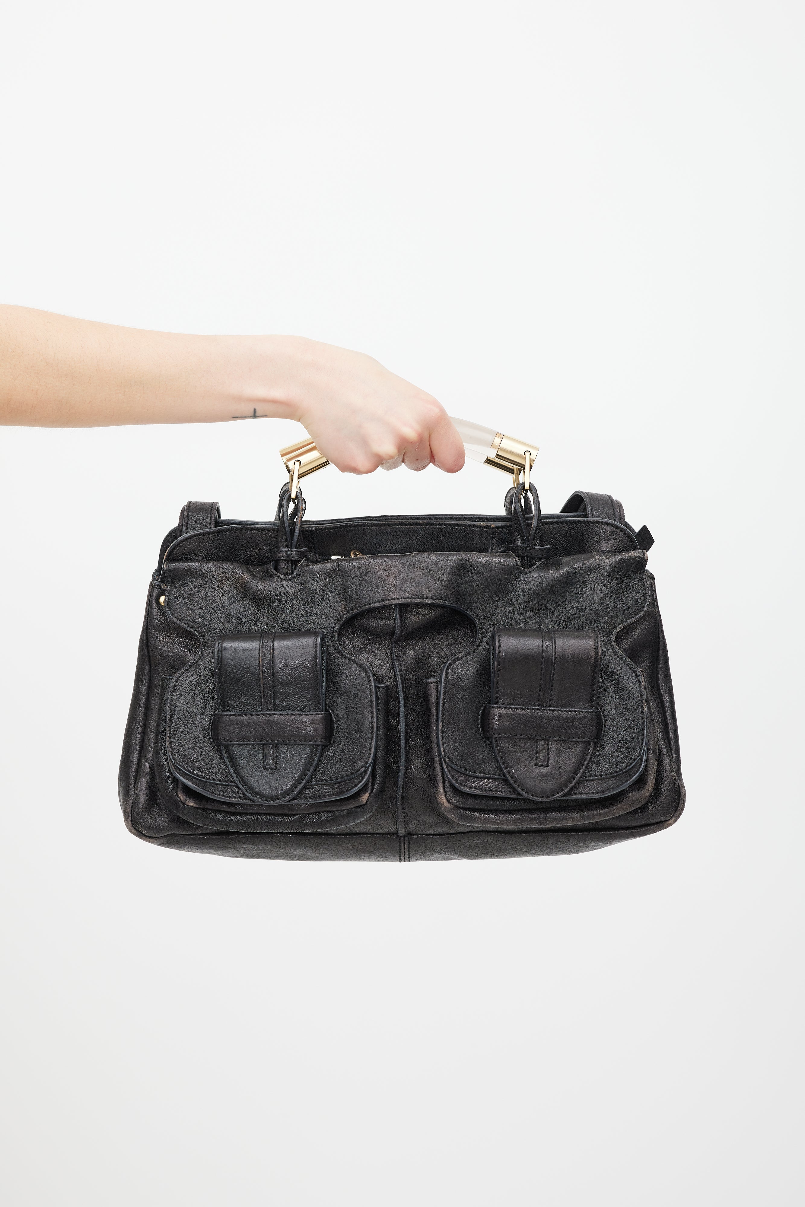 Chloé Black Leather Saskia Bag