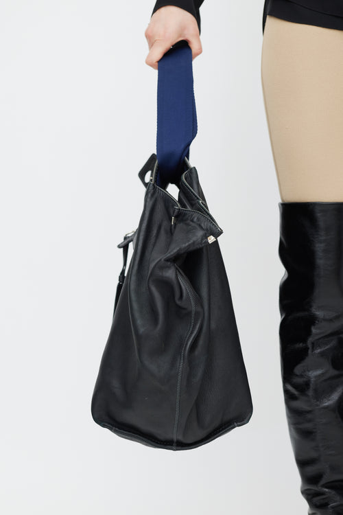 Chloé Black & Navy Leather Tote