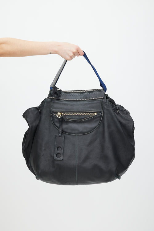 Chloé Black & Navy Leather Tote