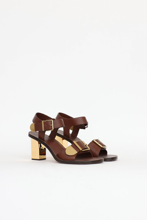 Chloé Leather Rebecca Sandal