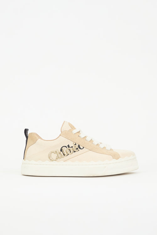 Chloé Canvas Logo Lauren Sneaker