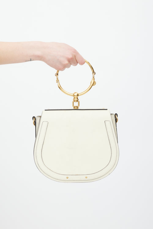 Chloé Cream & Gold Leather Nile Bag