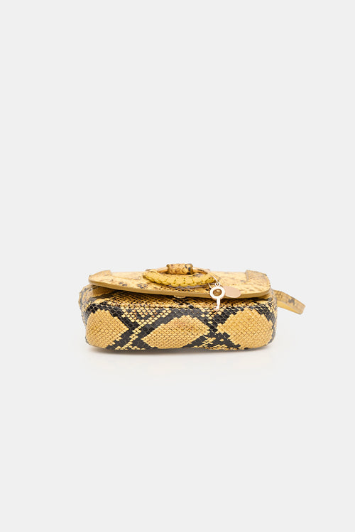 Chloé Embossed Leather Mini Hana Bag