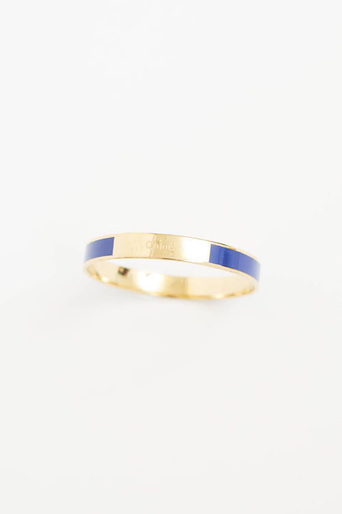 Chloé Enamel Logo Bangle