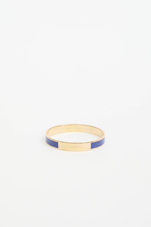 Chloé Enamel Logo Bangle
