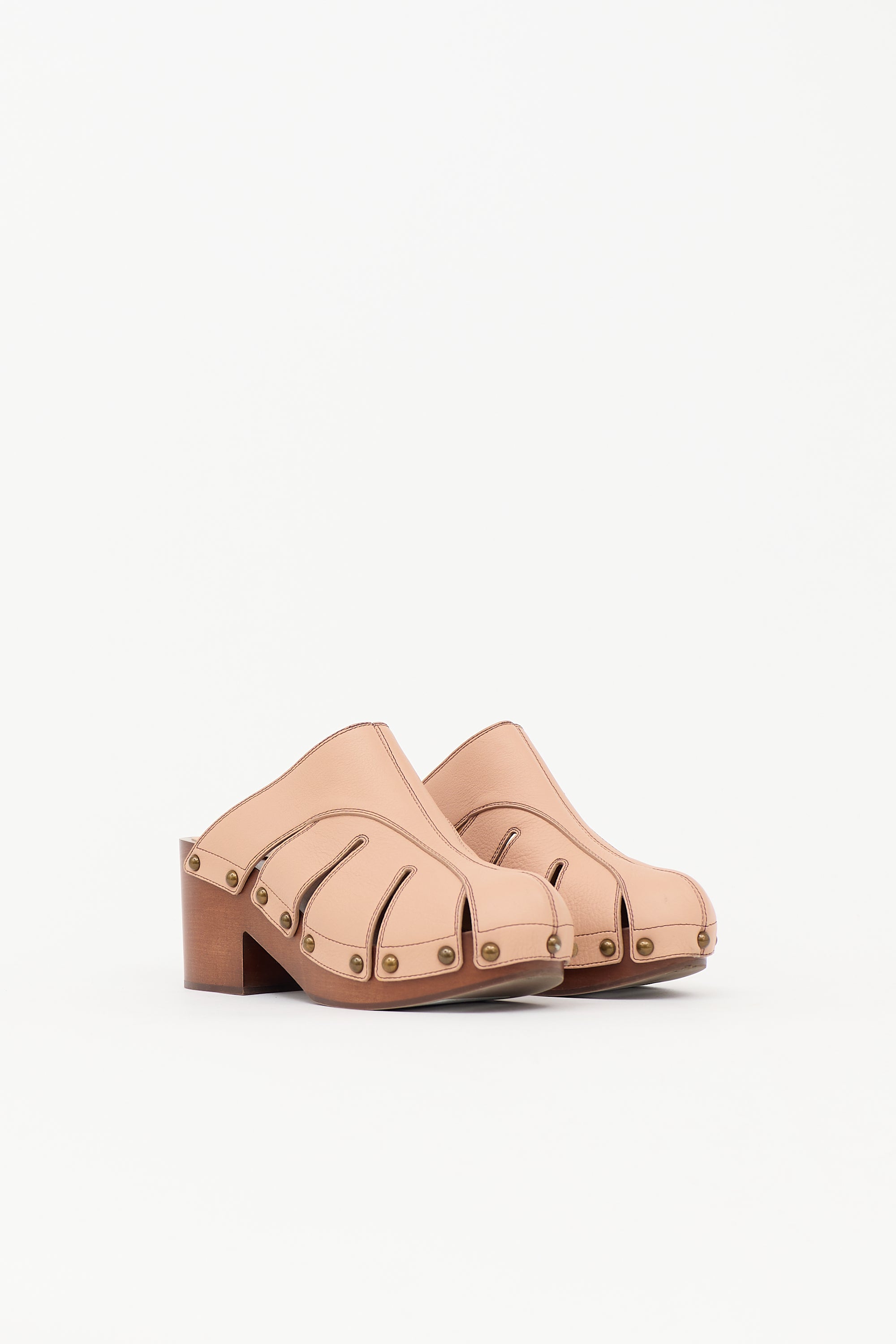 Chloé Leather Quinty Clog Mule