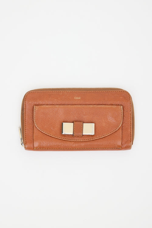Chloé Leather Lily Continental Wallet