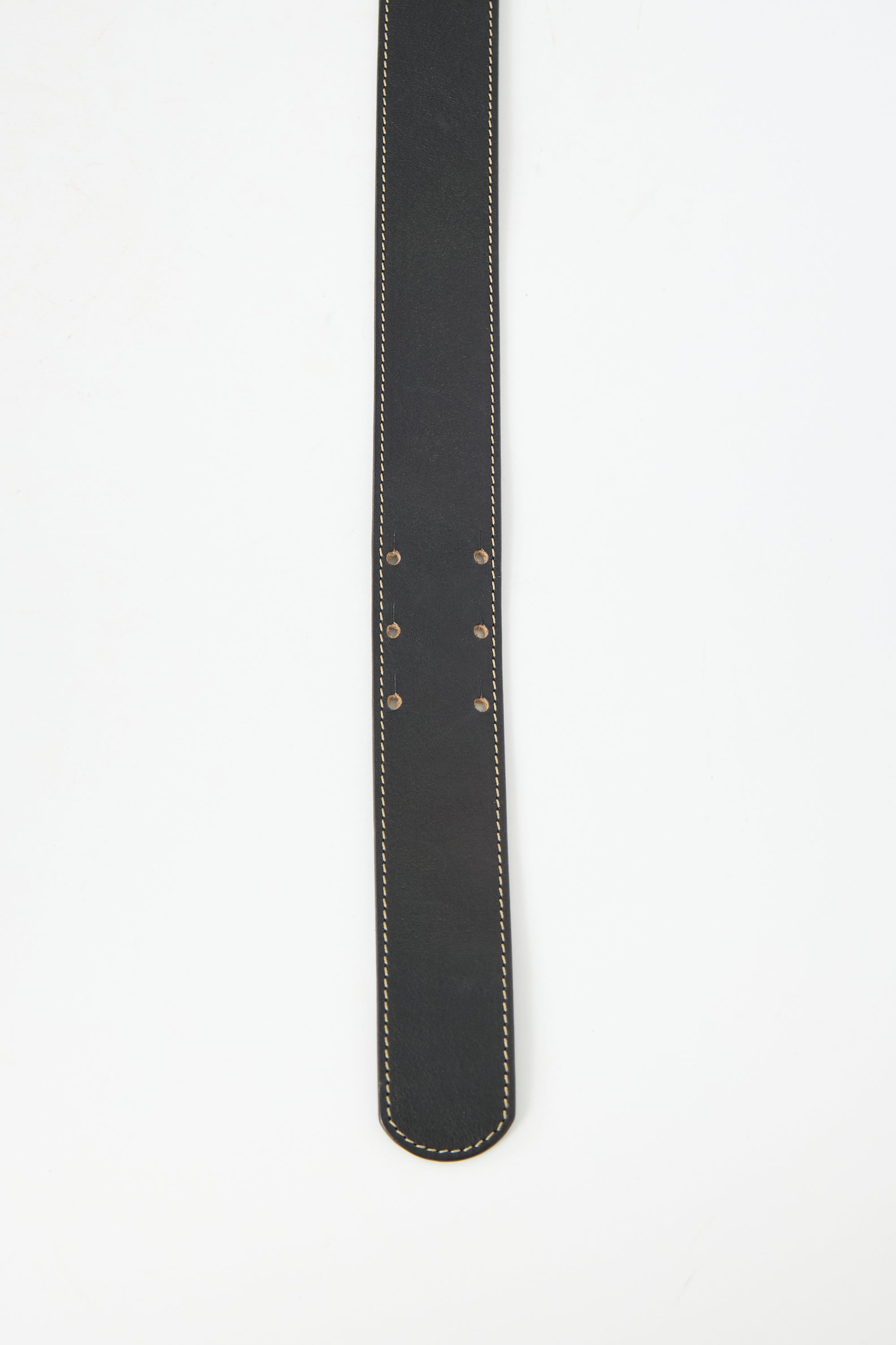 Chloé Leather Logo Buckle Belt