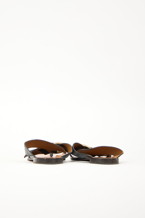 Chloé Leather Nils Buckle Sandal