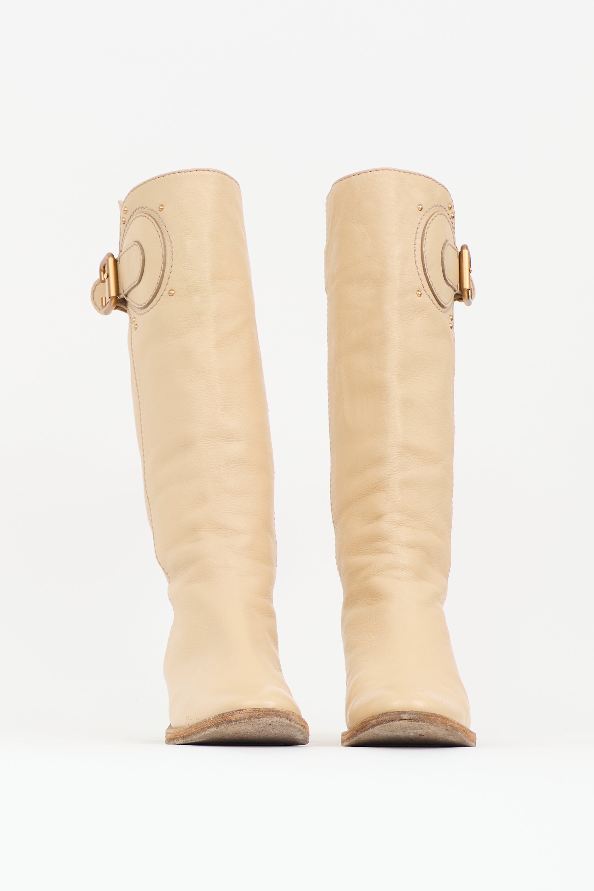 Chloé Leather Buckle Boot