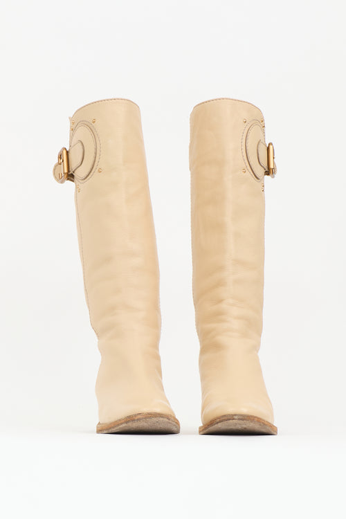 Chloé Leather Buckle Boot