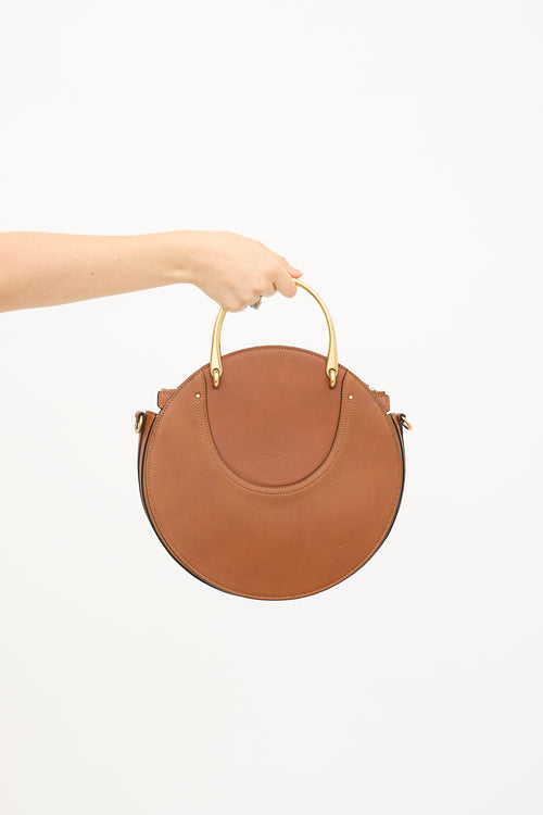 Chloé Leather & Raffia Pixie Crossbody Bag