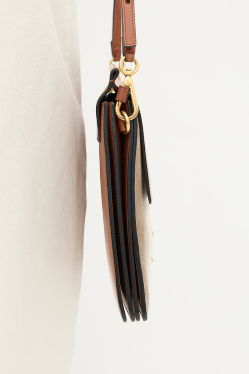 Chloé Leather & Shearling Medium Faye Bag