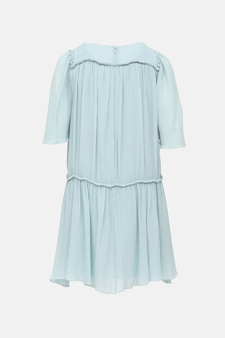 Chloé Silk Pleated Dress