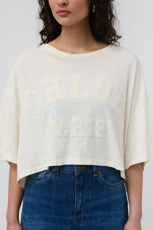 Chloé Logo Cropped T-Shirt