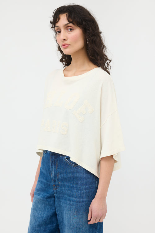 Chloé Logo Cropped T-Shirt